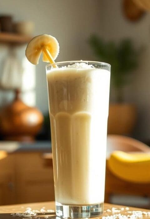 Banana and Coconut Smoothie Recipe - Sri Lanka