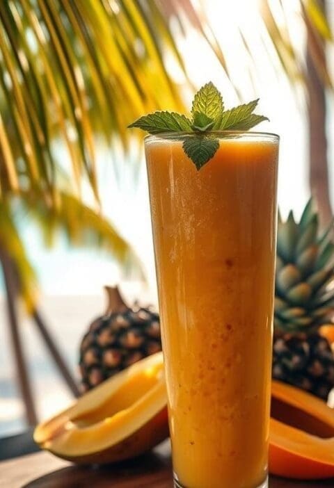 Coconut and Mango Smoothie Recipe - Indonesia