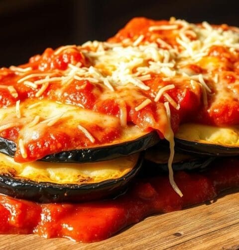 Eggplant Parmesan (Baked)