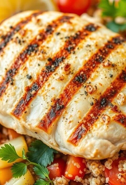 Grilled Chicken with Quinoa Salad
