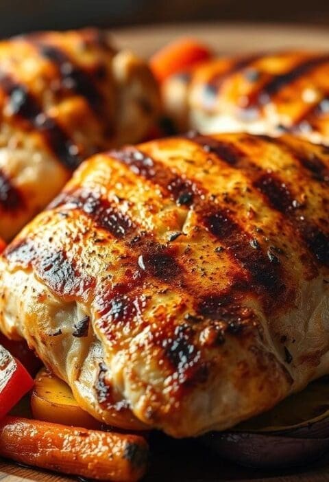 Grilled Chicken with Roasted Vegetables