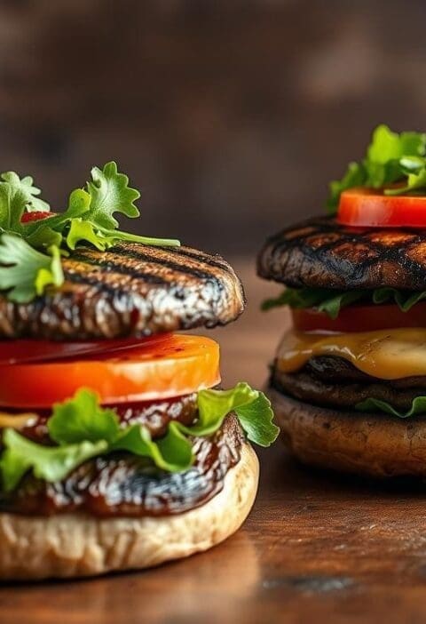 Grilled Portobello Mushroom Burgers
