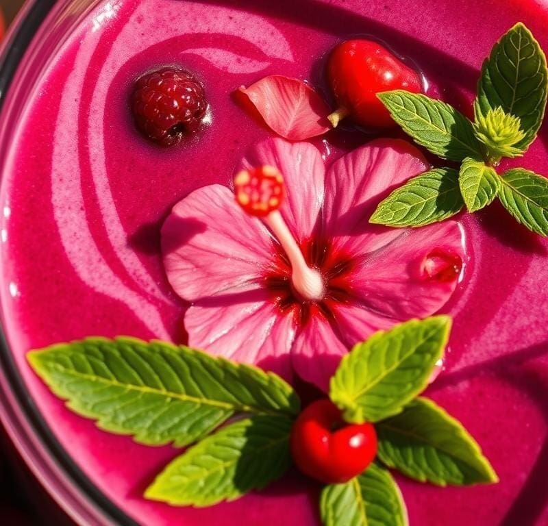 Hibiscus and Berry Smoothie Recipe - Nigeria