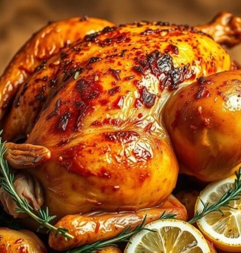 Lemon Garlic Roasted Chicken