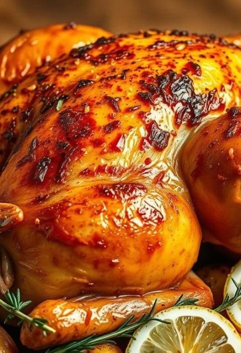Lemon Garlic Roasted Chicken