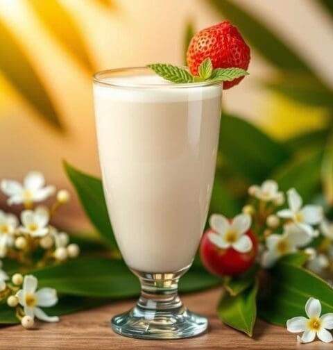 Lychee and Coconut Smoothie Recipe - China
