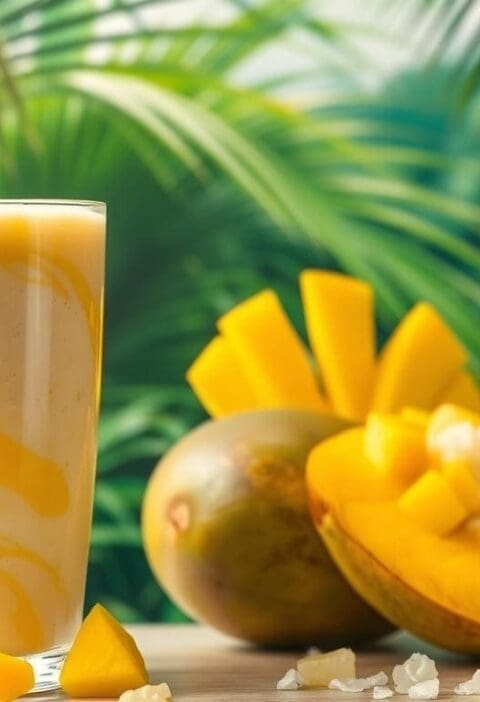 Mango and Sticky Rice Smoothie Recipe - Thailand