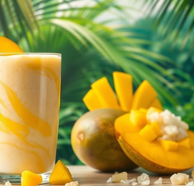 Mango and Sticky Rice Smoothie Recipe - Thailand