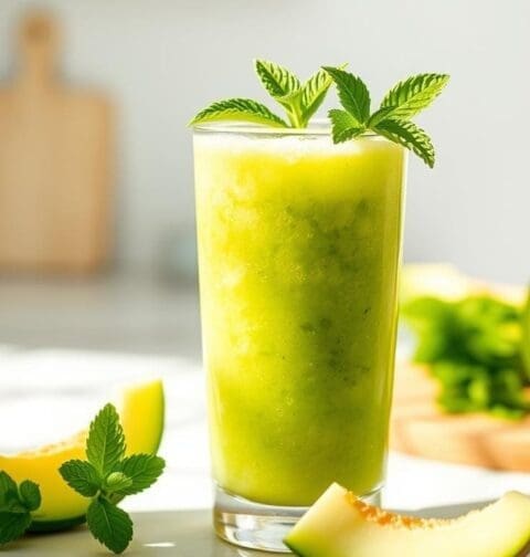 Melon and Mint Smoothie Recipe - Morocco