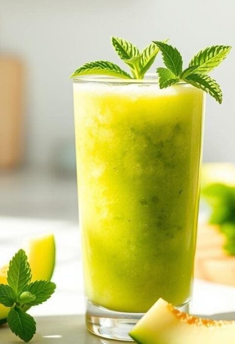 Melon and Mint Smoothie Recipe - Morocco