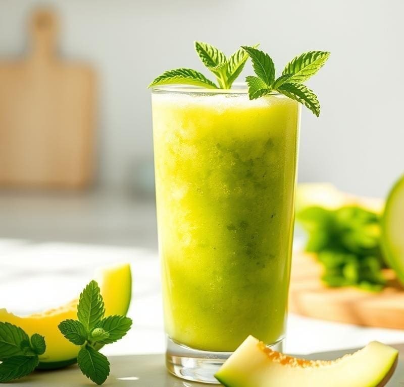 Melon and Mint Smoothie Recipe - Morocco