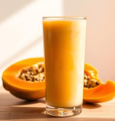 Papaya Milk Smoothie Recipe - Taiwan