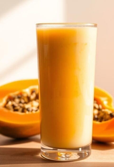Papaya Milk Smoothie Recipe - Taiwan