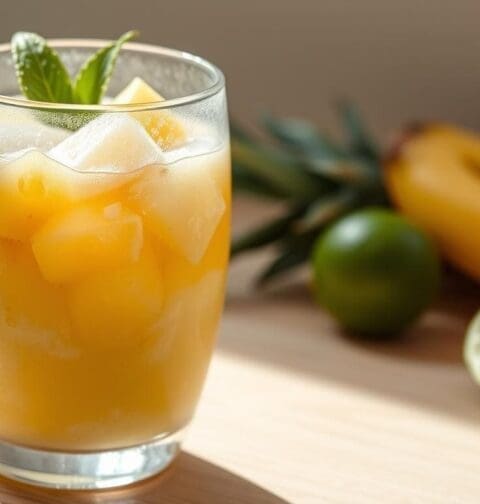 Pineapple Coconut Lime Smoothie