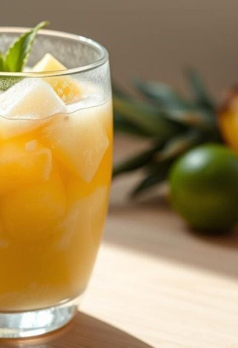 Pineapple Coconut Lime Smoothie
