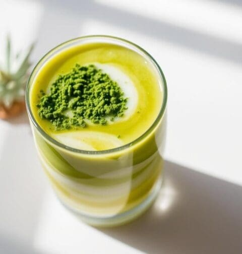 Pineapple Coconut Spirulina Smoothie