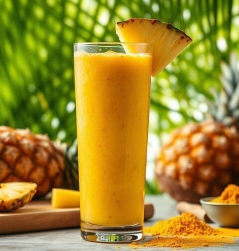 Pineapple and Turmeric Smoothie Recipe - India