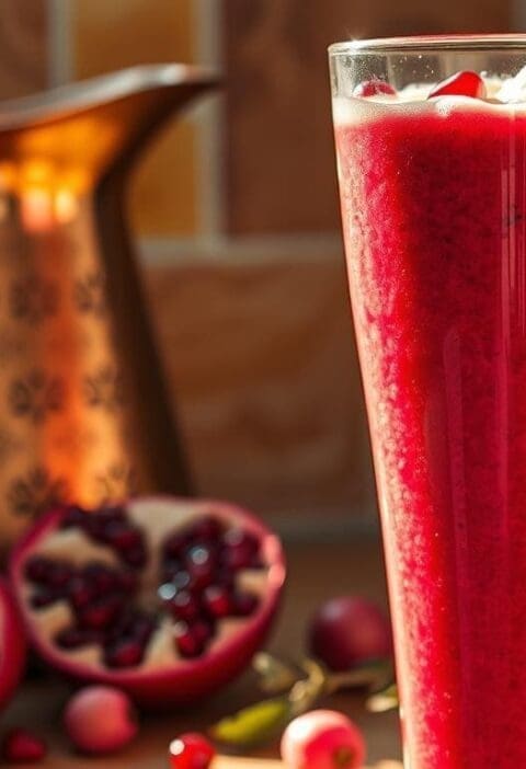 Pomegranate and Rosewater Smoothie Recipe - Iran