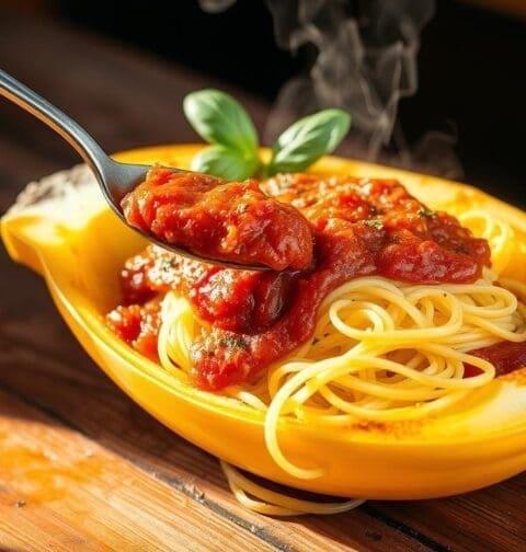 Spaghetti Squash with Marinara Sauce