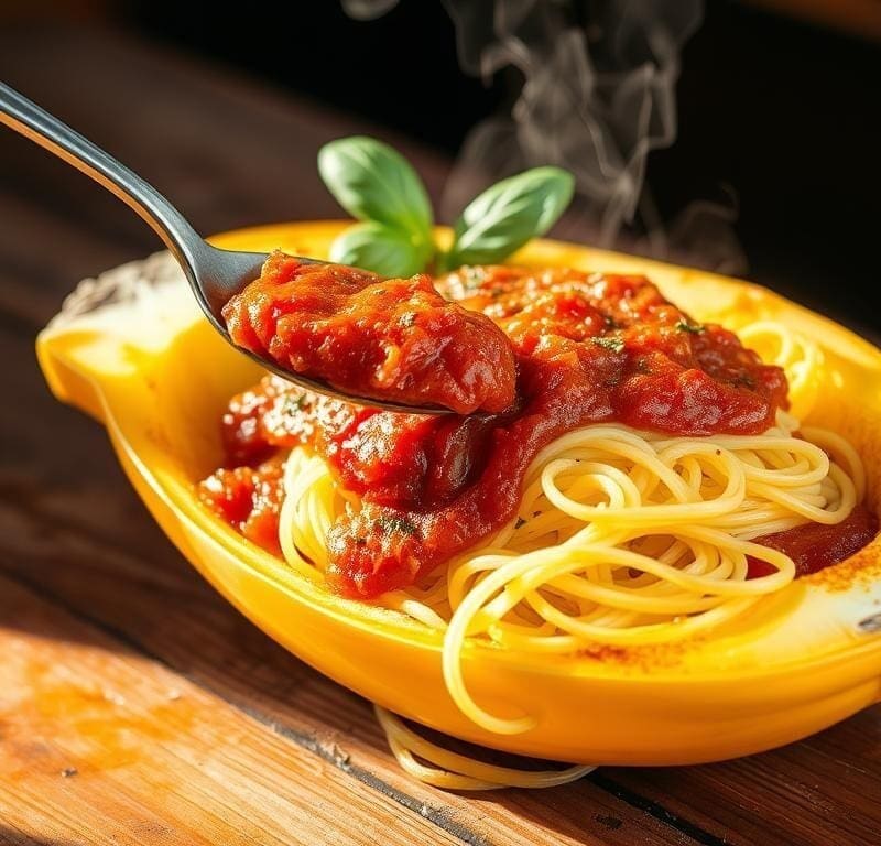 Spaghetti Squash with Marinara Sauce