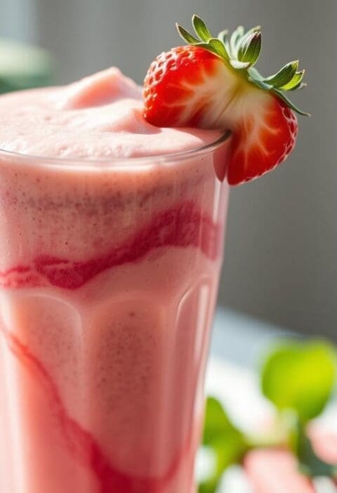 Strawberry and Rhubarb Smoothie Recipe - Sweden