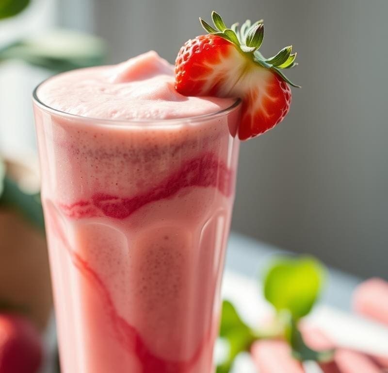 Strawberry and Rhubarb Smoothie Recipe - Sweden