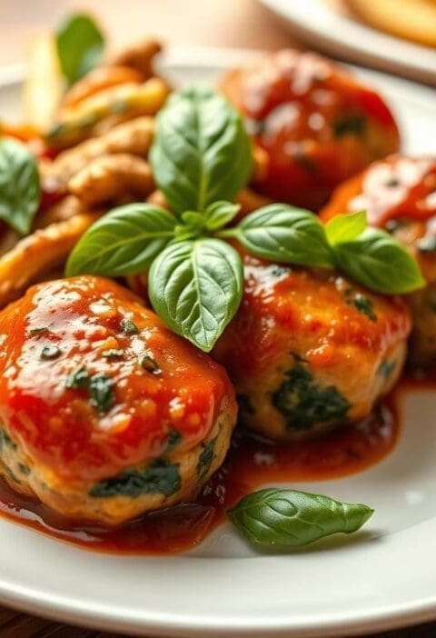 Turkey and Spinach Meatballs