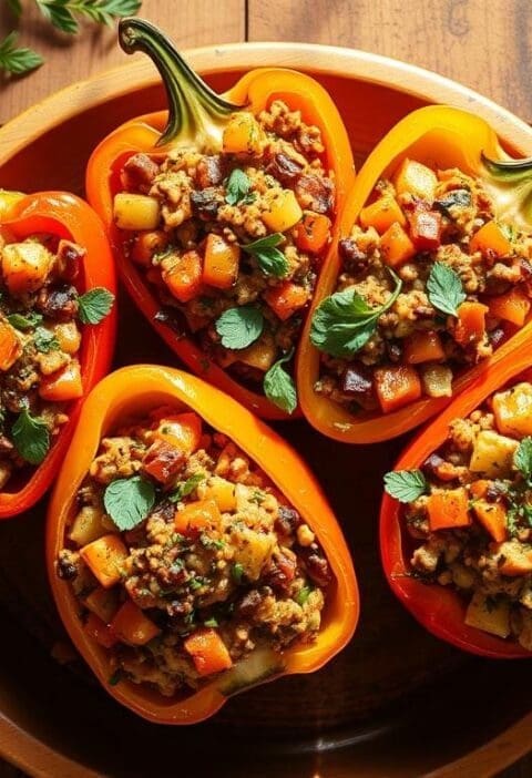 Vegetarian Stuffed Bell Peppers