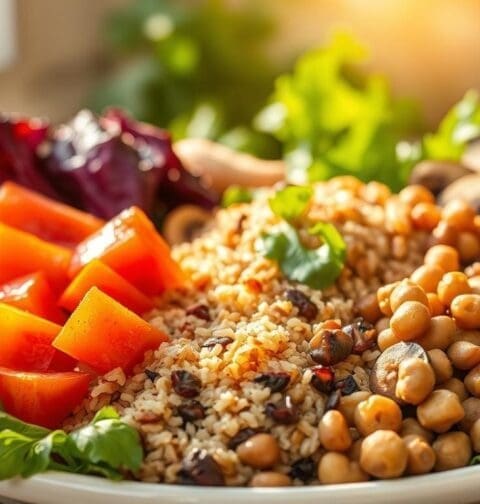 balanced plant-based plate