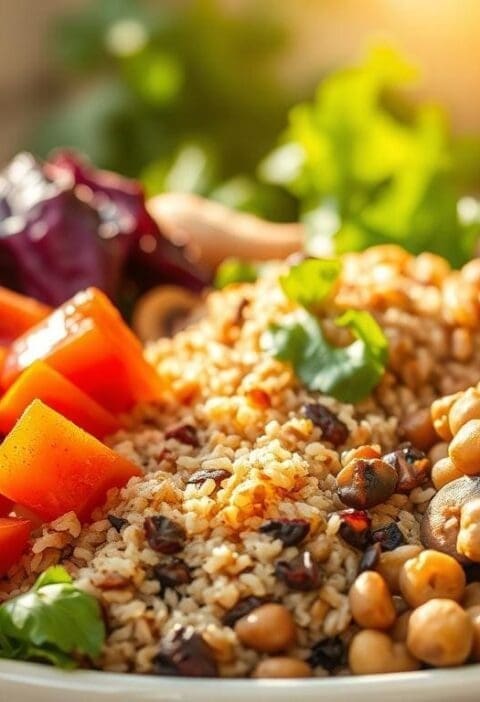 balanced plant-based plate