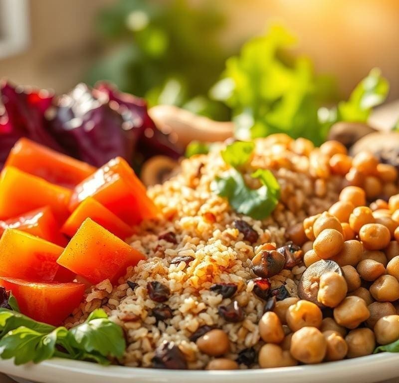 balanced plant-based plate