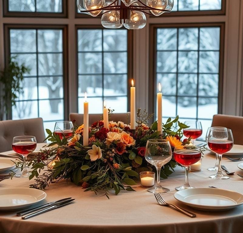 festive dining table