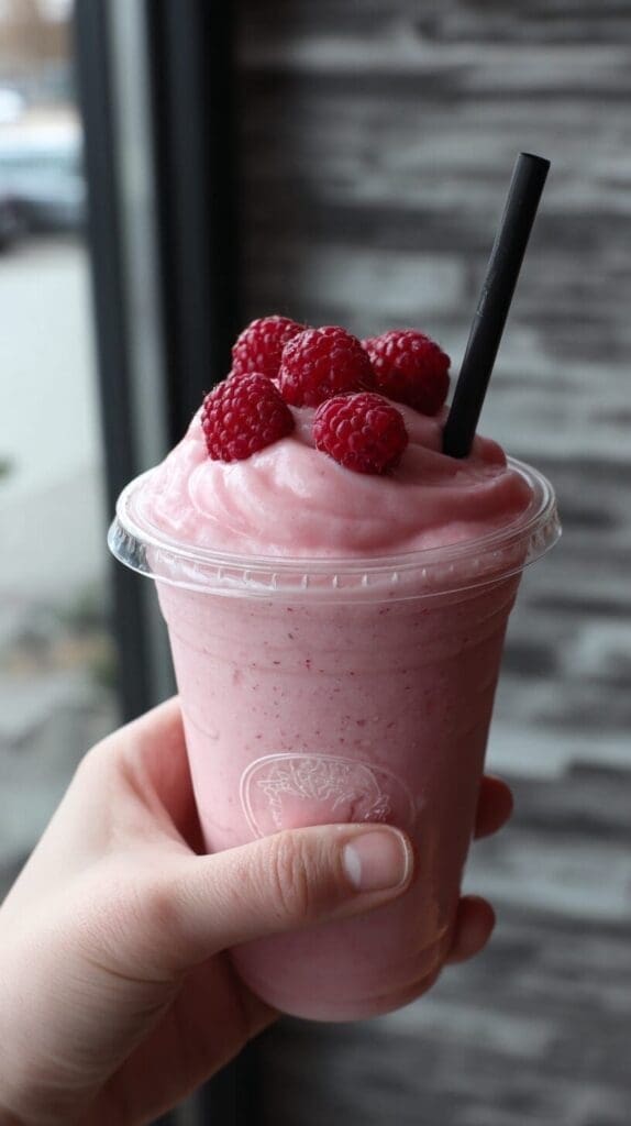 Here's my daily MVP (creamy, filling, 320 calories):

- 1 cup unsweetened almond milk  
- 1 scoop vanilla protein  
- ½ cup frozen raspberries  
- Big handful spinach  
- 1 tbsp chia seeds  
- ¼ avocado  

Blend. Sip. Conquer your day. 😎
